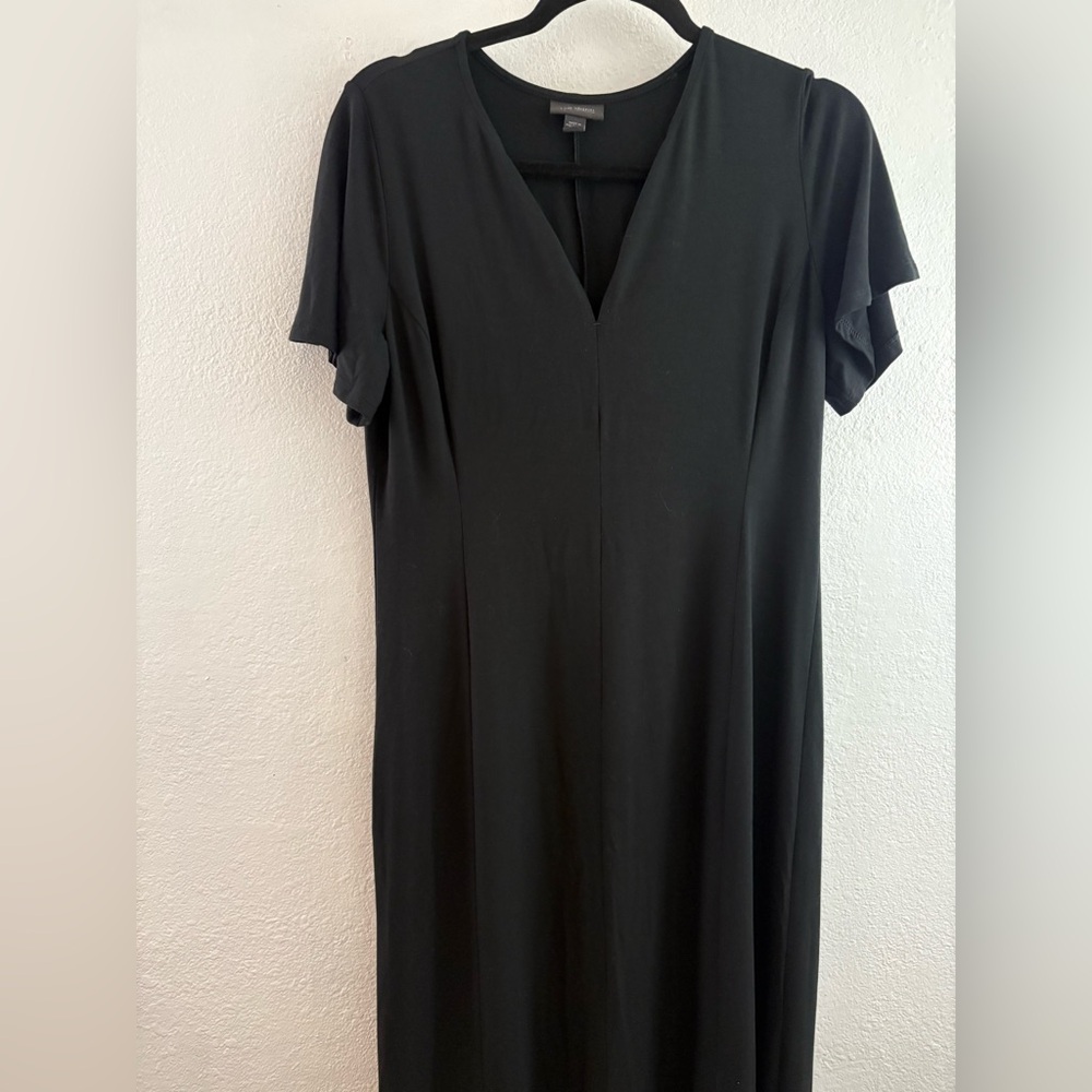 J. Jill Wearever Collection Soft Stretchy Knit Flutter Sleeve Maxi Dress size S - Picture 3 of 9